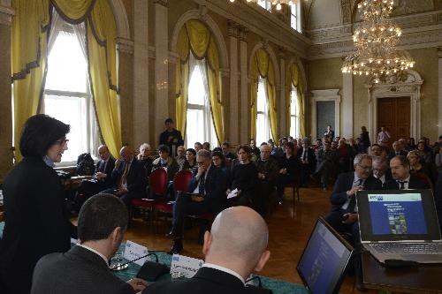 Il pubblico intervenuto alla presentazione del Rapporto sullo stato dell'ambiente FVG 2018 - Trieste 13/03/2018